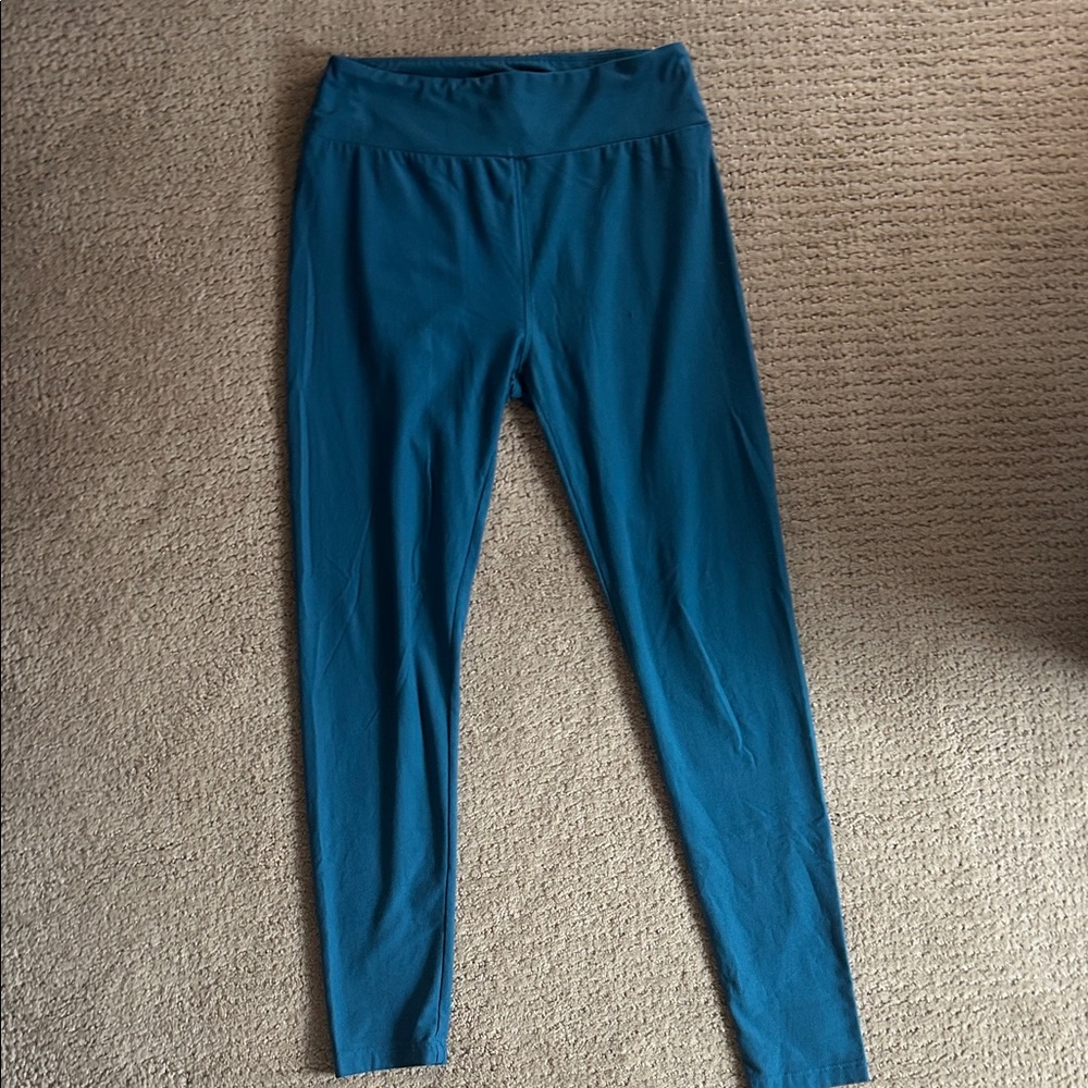 LuLaRoe Kids Teal Blue Leggings